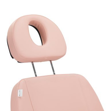 Elektrische behandelstoel Sillon Classic met 3 motoren in roze voor professionele cosmetische en esthetische salonbehandelingen