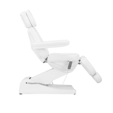 Elektrische behandelstoel Sillon Luxury wit met 3 motoren voor gezichts-, lichaams- en esthetische behandelingen