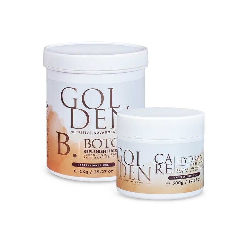 Haarbotox set Golden 1000g + masker 500g voor regeneratie, voeding en gladheid van beschadigd haar Haarbotox set Golden 1000g + masker 500g voor regeneratie, voeding en gladheid van beschadigd haar