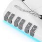 Professionele behandelstoel Sillon Luxury met 3 motoren, witte uitvoering en voetbediening voor salon, beautypraktijk en