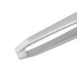 Wenkbrauwpincet NGHIA Export N.404 zilver voor precieze wenkbrauwstyling en cosmetische behandelingen in salon en studio