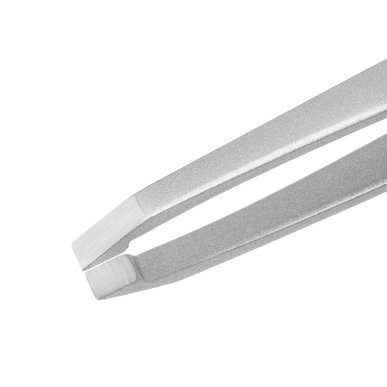 Wenkbrauwpincet NGHIA Export N.404 zilver voor precieze wenkbrauwstyling en cosmetische behandelingen in salon en studio