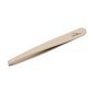 Wenkbrauwpincet NGHIA Export N.404 goud, 4 mm, 9,5 cm, voor nauwkeurige wenkbrauwstyling in salon en beautypraktijk