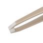 Wenkbrauwpincet NGHIA Export N.404 goud, 4 mm, 9,5 cm, voor nauwkeurige wenkbrauwstyling in salon en beautypraktijk