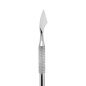 Bokkenpoot voor nagelriemen Nghia Export P-14, dubbelzijdig metalen nagelriemgereedschap voor manicure in de salon