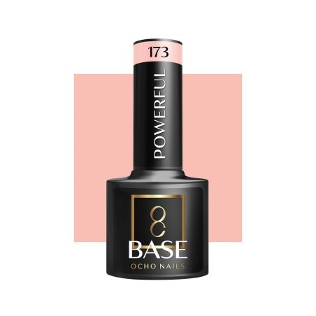 Hybride base OCHO NAILS Powerful 173 voor natuurlijke nagels, duurzame manicure, salonstyling en French, 5 g