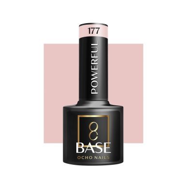 Hybride base OCHO NAILS Powerful 177 voor duurzame, sterke, natuurlijk ogende nagels en manicure tot 3 weken, 5 g