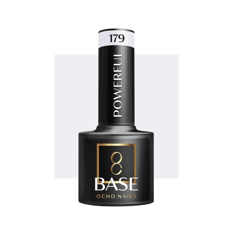 Hybride base OCHO NAILS Powerful 179 5 g voor manicure met natuurlijke look, sterke hechting en langdurige nagelstyling