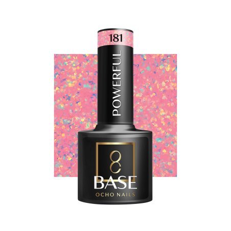 Hybride base OCHO NAILS Powerful 181 5 g voor duurzame manicure met natuurlijke uitstraling en professionele nagelstyling