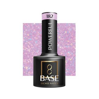 Hybride base OCHO NAILS Powerful 182 voor natuurlijke nagels, zelfnivellerend en duurzaam, 5 g voor manicure