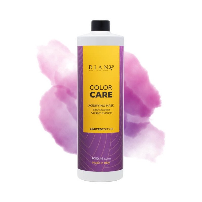 Haarmasker Color Care 1000ml voor gekleurd haar na kleuring met slakkensecretiefiltraat, keratine, collageen en kleurbehoud