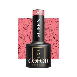 Hybride nagellak OCHO NAILS Muffin M02 5 g voor salon en nagelstudio met glanzende, duurzame manicure-afwerking