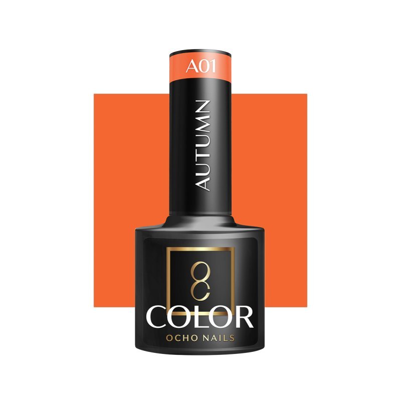 Hybride nagellak OCHO NAILS Autumn A01 5 g voor manicure met langdurige glans en weerstand tegen chippen in salon en studio Hybride nagellak OCHO NAILS Autumn A01 5 g voor manicure met langdurige glans en weerstand tegen chippen in salon en studio