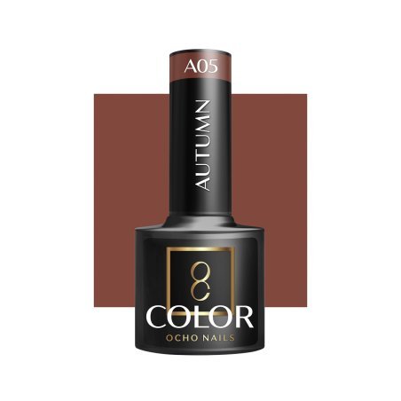 Hybride nagellak OCHO NAILS Autumn A05 5 g voor professionele manicure in salon en nagelstudio met langdurige glans
