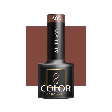 Hybride nagellak OCHO NAILS Autumn A05 5 g voor professionele manicure in salon en nagelstudio met langdurige glans