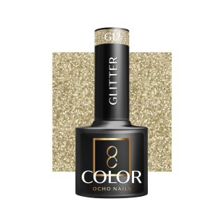 Hybride nagellak OCHO NAILS GLITTER G12 voor professionele salon- en nagelstyling met intense glans en 5 g