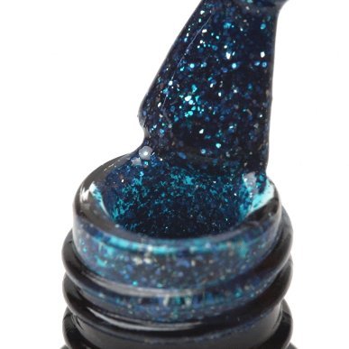 Hybride nagellak OCHO NAILS GLITTER G15 5 g met intense glans voor duurzame styling in salon en nagelstudio