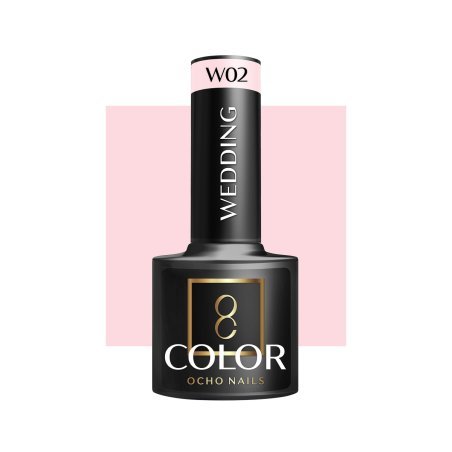Hybride nagellak OCHO NAILS Wedding W02 5 g voor elegante manicure, duurzame glans en professioneel gebruik in salon