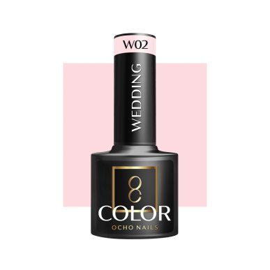 Hybride nagellak OCHO NAILS Wedding W02 5 g voor elegante manicure, duurzame glans en professioneel gebruik in salon