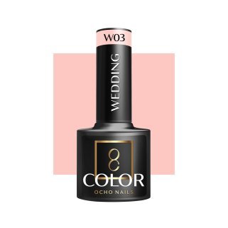 Hybride nagellak OCHO NAILS Wedding W03 5 g voor salon en nagelstudio met glans en verzorgde afwerking