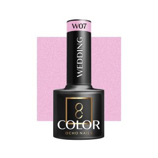 Hybride nagellak OCHO NAILS WEDDING W07 5 g voor salon en nagelstudio met langdurige glans en verzorgde manicure