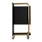 Professionele kappers trolley Gabbiano Solo goud-zwart voor accessoires, tools en cosmetica tijdens dagelijks salonwerk Professionele kappers trolley Gabbiano Solo goud-zwart voor accessoires, tools en cosmetica tijdens dagelijks salonwerk