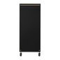 Professionele kappers trolley Gabbiano Solo goud-zwart voor accessoires, tools en cosmetica tijdens dagelijks salonwerk Professionele kappers trolley Gabbiano Solo goud-zwart voor accessoires, tools en cosmetica tijdens dagelijks salonwerk