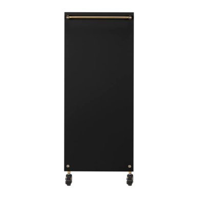 Professionele kappers trolley Gabbiano Solo goud-zwart voor accessoires, tools en cosmetica tijdens dagelijks salonwerk