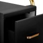 Professionele kappers trolley Gabbiano Solo goud-zwart voor accessoires, tools en cosmetica tijdens dagelijks salonwerk Professionele kappers trolley Gabbiano Solo goud-zwart voor accessoires, tools en cosmetica tijdens dagelijks salonwerk