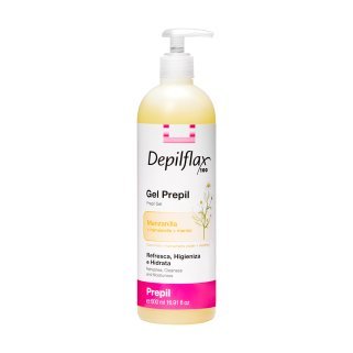 Ontharingsgel Depilflax 100 500 ml voor professionele harsbehandelingen met verfrissend effect en meer huidcomfort in de salon