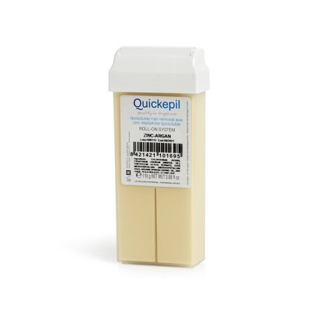 Ontharingswax Quickepil zink-argan roll-on 110 g voor benen, armen en grotere zones in de professionele salon