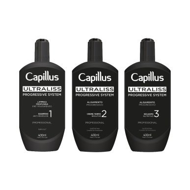 Nanoplastia behandelingsset Capillus Ultraliss 3x400 ml voor professionele haarverzorging, gladmaking en intense glans