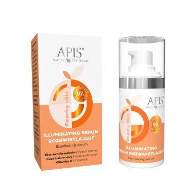 Verhelderend gezichtsserum Apis Peach Skin 15 ml voor een frisse glow en uitgeruste uitstraling in de professionele salon