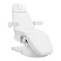Cosmetische behandelstoel Azzurro Lux 4M wit met wiegfunctie voor beauty, pedicure, massage en professioneel salonwerk