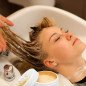 Professioneel haarmasker Golden 1000g na haarbotox met kokosboter, panthenol, regeneratie en glad glanzend haar