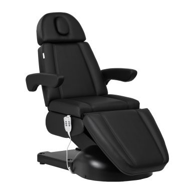 Cosmetische behandelstoel Azzurro Lux 3M zwart voor beauty, pedicure, wenkbrauwstyling, massage en professioneel salonwerk