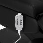 Cosmetische behandelstoel Azzurro Lux 3M zwart voor beauty, pedicure, wenkbrauwstyling, massage en professioneel salonwerk