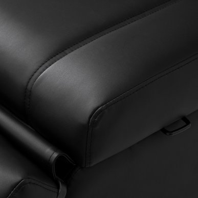 Cosmetische behandelstoel Azzurro Lux 3M zwart voor beauty, pedicure, wenkbrauwstyling, massage en professioneel salonwerk