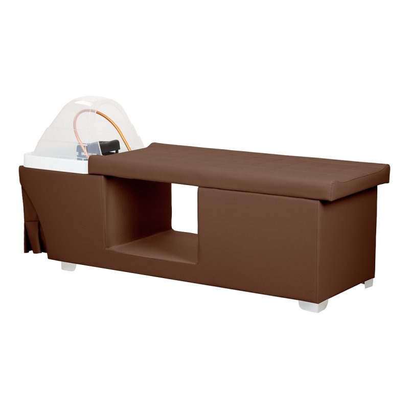 Head Spa haarwasbed Gabbiano Maldives bruin voor professionele hoofdhuidrituelen en trichologische salonbehandelingen Head Spa haarwasbed Gabbiano Maldives bruin voor professionele hoofdhuidrituelen en trichologische salonbehandelingen