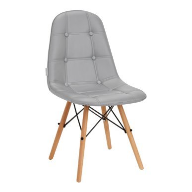 Cosmetische stoel 4Rico QS-185 grijs voor beauty, wenkbrauwstyling, pedicure, massage en professionele verzorgingsbehandelingen