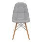 Cosmetische stoel 4Rico QS-185 grijs voor beauty, wenkbrauwstyling, pedicure, massage en professionele verzorgingsbehandelingen Cosmetische stoel 4Rico QS-185 grijs voor beauty, wenkbrauwstyling, pedicure, massage en professionele verzorgingsbehandelingen