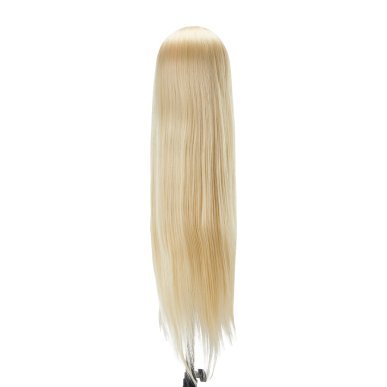 Oefenhoofd voor kappers Gabbiano WZ2 met synthetisch haar kleur 613, 24 inch voor professioneel oefenen in salontraining