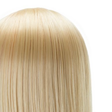 Oefenhoofd voor kappers Gabbiano WZ2 met synthetisch haar kleur 613, 24 inch voor professioneel oefenen in salontraining