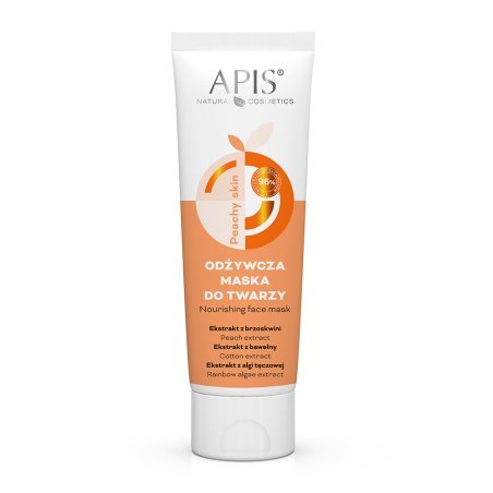 Voedend gezichtsmasker Apis Peachy Skin 100 ml voor hydratatie, een gladde huid en professionele gezichtsverzorging