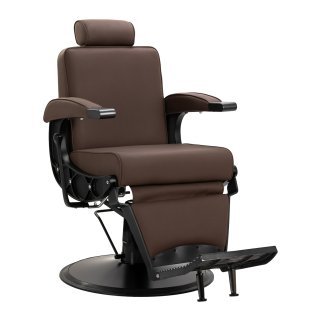Professionele kappersstoel Gabbiano Continental bruin voor knippen kleuren stylen en dagelijks salonwerk