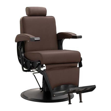 Professionele kappersstoel Gabbiano Continental bruin voor knippen kleuren stylen en dagelijks salonwerk