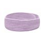 Cosmetische badstof hoofdband violet met klittenband voor gezichtsverzorging en salonbehandelingen in professionele salons