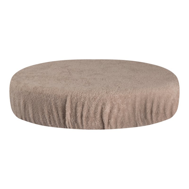 Badstof hoes voor cosmetische kruk beige voor professionele zittingsbescherming en hygiënisch werken in de salon Badstof hoes voor cosmetische kruk beige voor professionele zittingsbescherming en hygiënisch werken in de salon