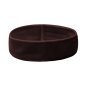 Cosmetische hoofdband van bruin velours met klittenbandsluiting voor gezichtsverzorging, make-up en spa in de salon Cosmetische hoofdband van bruin velours met klittenbandsluiting voor gezichtsverzorging, make-up en spa in de salon