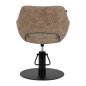 Hairdressing Chair Gabbiano Morena Old Brown Hairdressing Chair Gabbiano Morena Old Brown